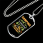 Camper Necklace Camping Is Awesome Mountain Necklace Stainless Steel or 18k Gold Dog Tag 24" Chain-Express Your Love Gifts