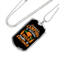 Camper Necklace Camping is Awesome Necklace Stainless Steel or 18k Gold Dog Tag 24" Chain-Express Your Love Gifts
