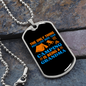 Camper Necklace Camping is Being a Grandma Necklace Stainless Steel or 18k Gold Dog Tag 24" Chain-Express Your Love Gifts