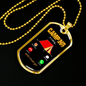 Camper Necklace Camping is Calling Necklace Stainless Steel or 18k Gold Dog Tag 24" Chain-Express Your Love Gifts