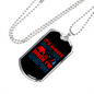 Camper Necklace Camping is Happy Hour Necklace Stainless Steel or 18k Gold Dog Tag 24" Chain-Express Your Love Gifts