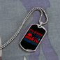 Camper Necklace Camping is Happy Hour Necklace Stainless Steel or 18k Gold Dog Tag 24" Chain-Express Your Love Gifts