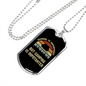 Camper Necklace Camping Is Importanter Necklace Stainless Steel or 18k Gold Dog Tag 24" Chain-Express Your Love Gifts