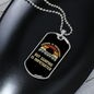 Camper Necklace Camping Is Importanter Necklace Stainless Steel or 18k Gold Dog Tag 24" Chain-Express Your Love Gifts