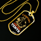 Camper Necklace Camping is in Tents Necklace Stainless Steel or 18k Gold Dog Tag 24" Chain-Express Your Love Gifts