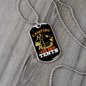 Camper Necklace Camping is in Tents Necklace Stainless Steel or 18k Gold Dog Tag 24" Chain-Express Your Love Gifts