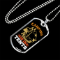 Camper Necklace Camping is in Tents Necklace Stainless Steel or 18k Gold Dog Tag 24" Chain-Express Your Love Gifts