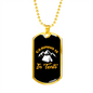 Camper Necklace Camping Is In Tents Yellow Necklace Stainless Steel or 18k Gold Dog Tag 24" Chain-Express Your Love Gifts