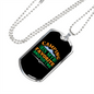 Camper Necklace Camping is My Favorite Necklace Stainless Steel or 18k Gold Dog Tag 24" Chain-Express Your Love Gifts