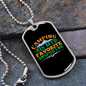 Camper Necklace Camping is My Favorite Necklace Stainless Steel or 18k Gold Dog Tag 24" Chain-Express Your Love Gifts