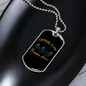 Camper Necklace Camping is My Happy Place Necklace Stainless Steel or 18k Gold Dog Tag 24" Chain-Express Your Love Gifts