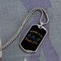 Camper Necklace Camping is My Happy Place Necklace Stainless Steel or 18k Gold Dog Tag 24" Chain-Express Your Love Gifts