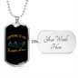 Camper Necklace Camping is My Happy Place Necklace Stainless Steel or 18k Gold Dog Tag 24" Chain-Express Your Love Gifts