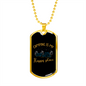 Camper Necklace Camping is My Happy Place Necklace Stainless Steel or 18k Gold Dog Tag 24" Chain-Express Your Love Gifts