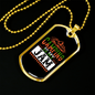 Camper Necklace Camping is My Jam Bear Necklace Stainless Steel or 18k Gold Dog Tag 24" Chain-Express Your Love Gifts