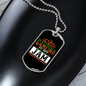 Camper Necklace Camping is My Jam Bear Necklace Stainless Steel or 18k Gold Dog Tag 24" Chain-Express Your Love Gifts