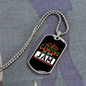 Camper Necklace Camping is My Jam Bear Necklace Stainless Steel or 18k Gold Dog Tag 24" Chain-Express Your Love Gifts
