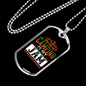 Camper Necklace Camping is My Jam Bear Necklace Stainless Steel or 18k Gold Dog Tag 24" Chain-Express Your Love Gifts