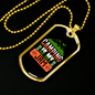 Camper Necklace Camping is My Jam Necklace Stainless Steel or 18k Gold Dog Tag 24" Chain-Express Your Love Gifts