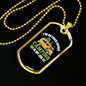 Camper Necklace Camping Is My Job Necklace Stainless Steel or 18k Gold Dog Tag 24" Chain-Express Your Love Gifts