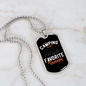 Camper Necklace Camping is My Theraphy Necklace Stainless Steel or 18k Gold Dog Tag 24" Chain-Express Your Love Gifts