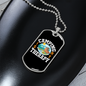 Camper Necklace Camping is Theraphy Necklace Stainless Steel or 18k Gold Dog Tag 24" Chain-Express Your Love Gifts