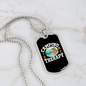 Camper Necklace Camping is Theraphy Necklace Stainless Steel or 18k Gold Dog Tag 24" Chain-Express Your Love Gifts