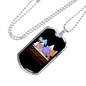 Camper Necklace Camping It's in Tents Necklace Stainless Steel or 18k Gold Dog Tag 24" Chain-Express Your Love Gifts