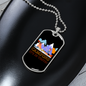 Camper Necklace Camping It's in Tents Necklace Stainless Steel or 18k Gold Dog Tag 24" Chain-Express Your Love Gifts