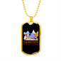 Camper Necklace Camping It's in Tents Necklace Stainless Steel or 18k Gold Dog Tag 24" Chain-Express Your Love Gifts