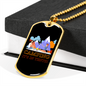 Camper Necklace Camping It's in Tents Necklace Stainless Steel or 18k Gold Dog Tag 24" Chain-Express Your Love Gifts