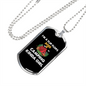 Camper Necklace Camping Kinda Girl White Necklace Stainless Steel or 18k Gold Dog Tag 24" Chain-Express Your Love Gifts