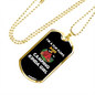 Camper Necklace Camping Kinda Girl White Necklace Stainless Steel or 18k Gold Dog Tag 24" Chain-Express Your Love Gifts