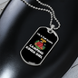 Camper Necklace Camping Kinda Girl White Necklace Stainless Steel or 18k Gold Dog Tag 24" Chain-Express Your Love Gifts