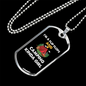Camper Necklace Camping Kinda Girl White Necklace Stainless Steel or 18k Gold Dog Tag 24" Chain-Express Your Love Gifts
