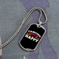 Camper Necklace Camping Makes Me Happy Necklace Stainless Steel or 18k Gold Dog Tag 24" Chain-Express Your Love Gifts