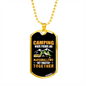 Camper Necklace Camping Marshmallow Together Necklace Stainless Steel or 18k Gold Dog Tag 24" Chain-Express Your Love Gifts