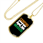 Camper Necklace Camping Mode Camper Necklace Stainless Steel or 18k Gold Dog Tag 24" Chain-Express Your Love Gifts