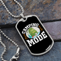 Camper Necklace Camping Mode Necklace Stainless Steel or 18k Gold Dog Tag 24" Chain-Express Your Love Gifts