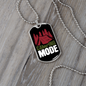 Camper Necklace Camping Mode Red Tent Necklace Stainless Steel or 18k Gold Dog Tag 24" Chain-Express Your Love Gifts