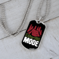 Camper Necklace Camping Mode Red Tent Necklace Stainless Steel or 18k Gold Dog Tag 24" Chain-Express Your Love Gifts