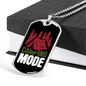 Camper Necklace Camping Mode Red Tent Necklace Stainless Steel or 18k Gold Dog Tag 24" Chain-Express Your Love Gifts