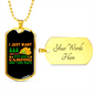 Camper Necklace Camping Naps Necklace Stainless Steel or 18k Gold Dog Tag 24" Chain-Express Your Love Gifts
