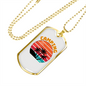 Camper Necklace Camping Necklace Stainless Steel or 18k Gold Dog Tag 24" Chain-Express Your Love Gifts