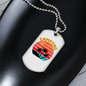 Camper Necklace Camping Necklace Stainless Steel or 18k Gold Dog Tag 24" Chain-Express Your Love Gifts
