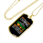 Camper Necklace Camping Normal Dad Necklace Stainless Steel or 18k Gold Dog Tag 24" Chain-Express Your Love Gifts