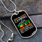 Camper Necklace Camping Normal Dad Necklace Stainless Steel or 18k Gold Dog Tag 24" Chain-Express Your Love Gifts