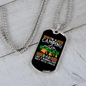 Camper Necklace Camping Normal Dad Necklace Stainless Steel or 18k Gold Dog Tag 24" Chain-Express Your Love Gifts