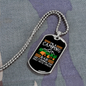 Camper Necklace Camping Normal Dad Necklace Stainless Steel or 18k Gold Dog Tag 24" Chain-Express Your Love Gifts