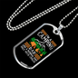 Camper Necklace Camping Normal Dad Necklace Stainless Steel or 18k Gold Dog Tag 24" Chain-Express Your Love Gifts